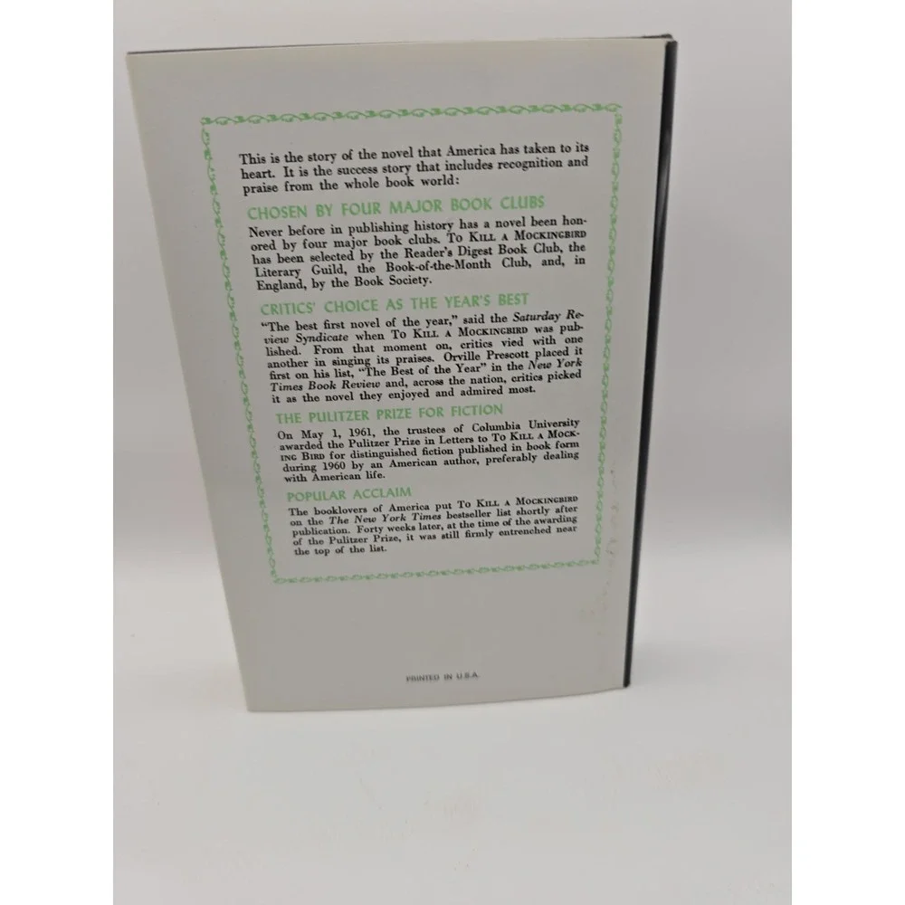 To Kill A Mocking Bird Harper Lee 1960
